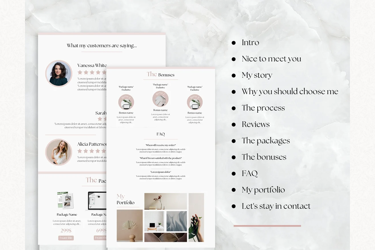 Dubsado Proposal Template, a Landing Page Template by PittaFinePrint (Photo 4 of 6)