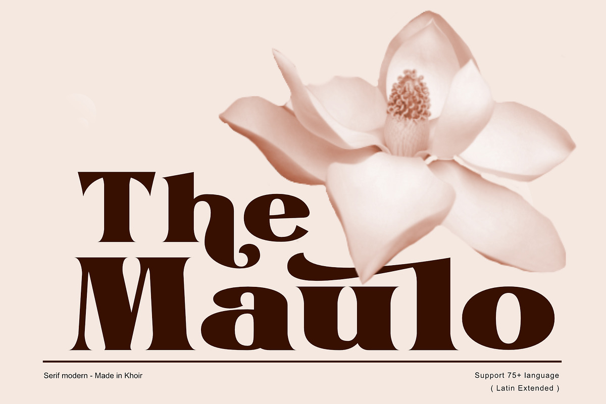 The Maulo, a Serif Font by Khoir (Photo 1 of 10)