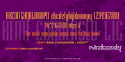 Remi Condensed™, a Sans Serif Font by MINDCANDY (Thumbnail 3 of 4)