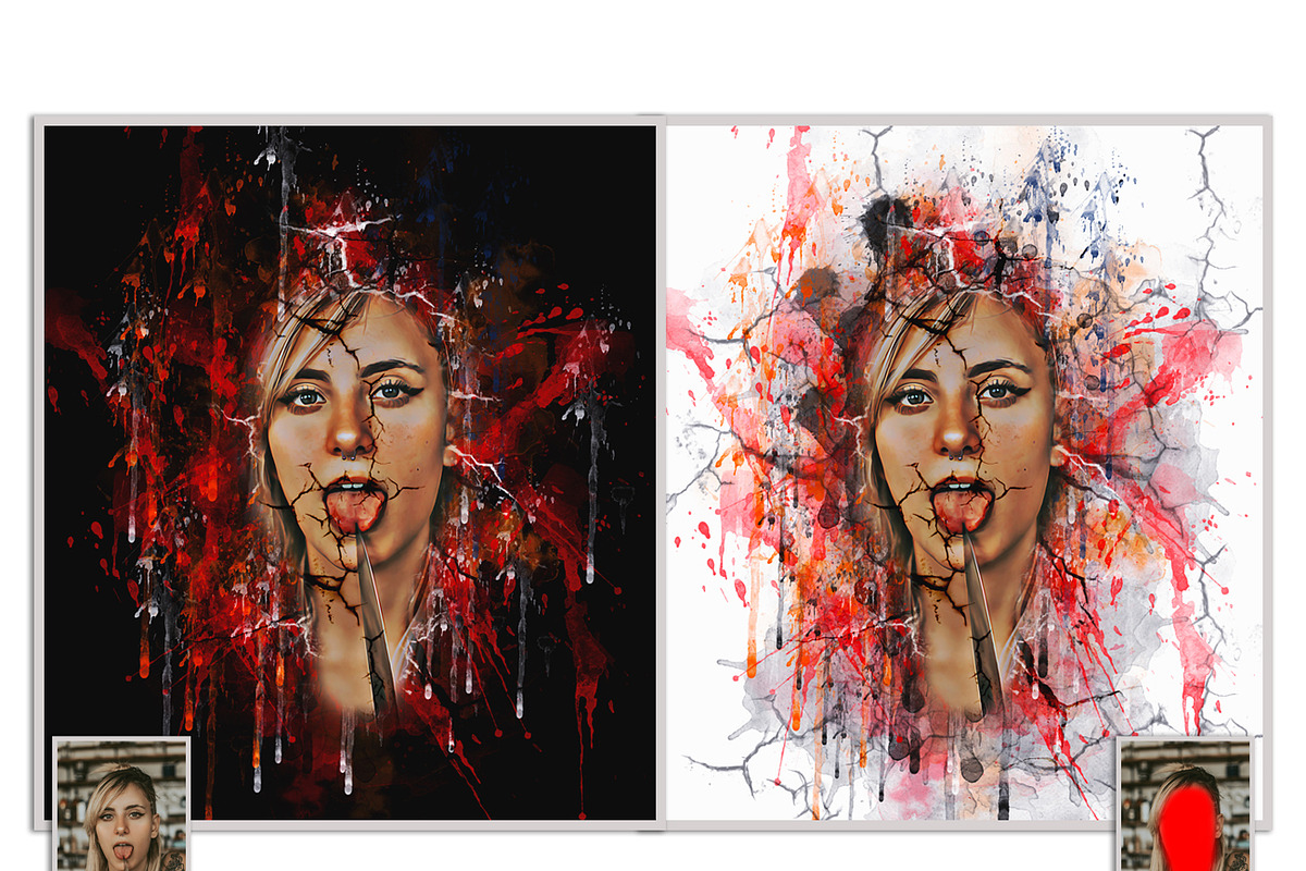 Crake Watercolor Photoshop Action, an Action Add-On by Studio Retouch (Photo 13 of 14)