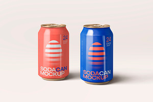 Soda Can Mockup