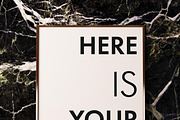 Mockup posters on a marble wall, a Print Template by FilL239 (Thumbnail 6 of 13)