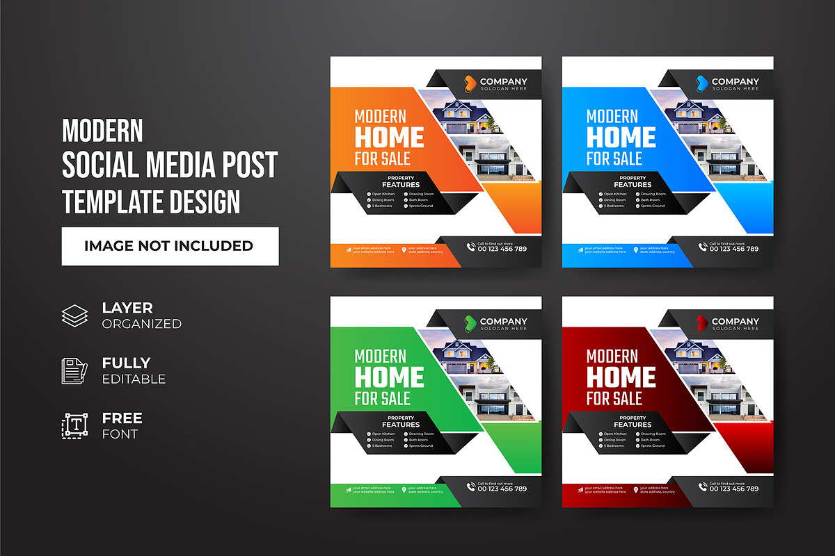 Social Media Post Template, a Social Media Template by gstudiovect21 (Photo 24 of 72)