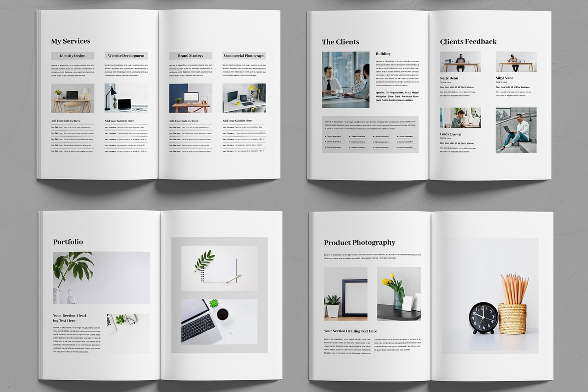 Portfolio Template Layout, a Magazine Template by MightyDesign (Photo 3 of 6)