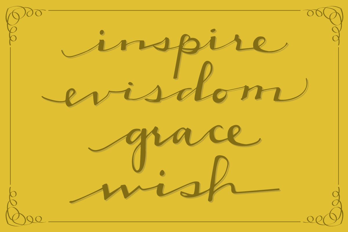 27 Elegantly Handwritten Words, a Decorative Illustration by Little Pixel Shop (Photo 2 of 5)
