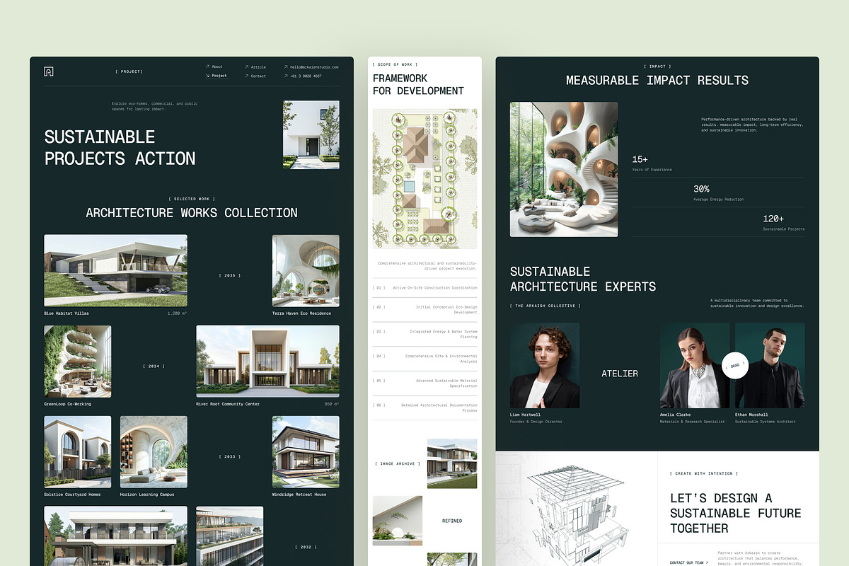 Arkaish – Architecture Firm Website, an UI Kit Template by peterdraw (Photo 4 of 7)