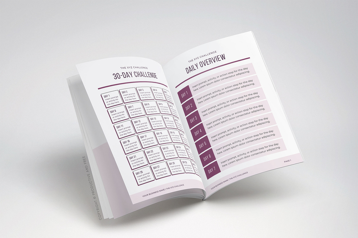 30-Day Lead Magnet Challenge Bundle, a Magazine Template by ProductiveandFree (Photo 16 of 20)