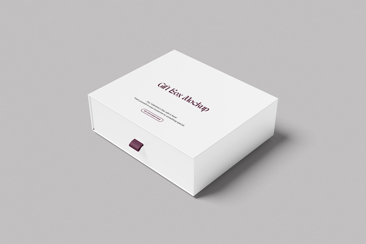 High-Quality Gift Box Mockup, an Advertising Mockup by swsi-studio (Photo 3 of 5)
