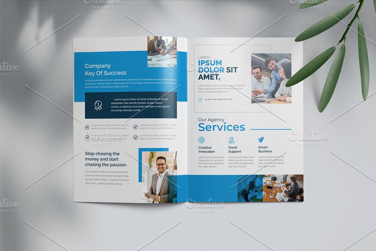 Clean Corporate Bifold Brochure, a Brochure Template by Cristal Pioneer (Photo 2 of 4)