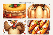 Watercolor Thanksgiving Clipart, an Illustration by Artnoy (Thumbnail 4 of 8)