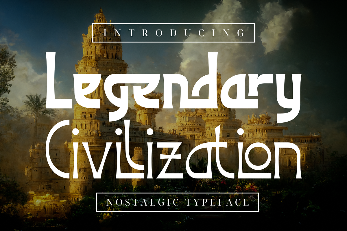 Legendary Civilization Font, a Serif Font by 177Studio (Photo 1 of 8)