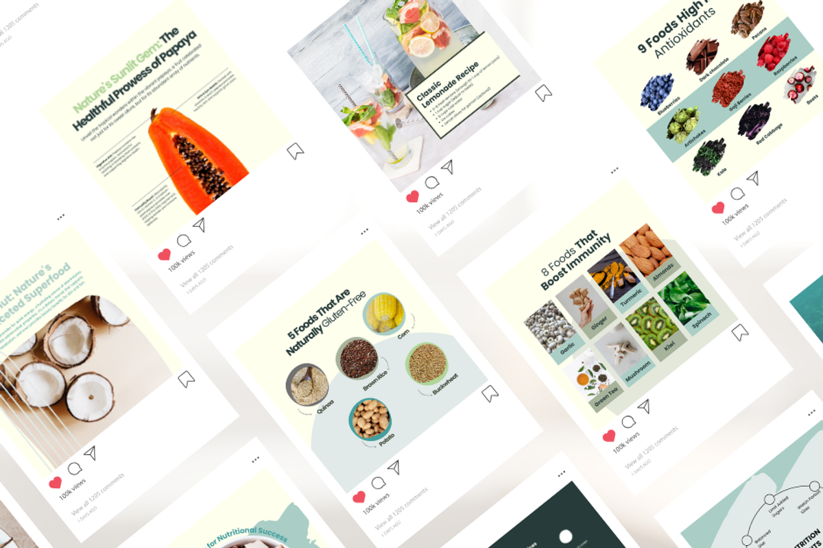Nutrition Post Template Set I Canva, a Social Media Template by The Social Stuff (Photo 5 of 12)
