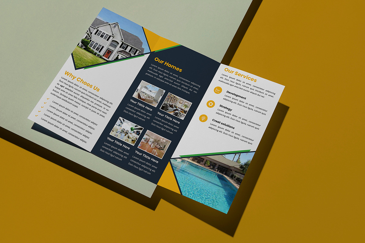 Real Estate Trifold Template, a Brochure Template by SamiSimply7 (Photo 2 of 3)