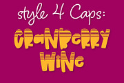 Cranberry Wine - Stripe Font Family, a Font by CraftyLittleNodes (Thumbnail 6 of 10)