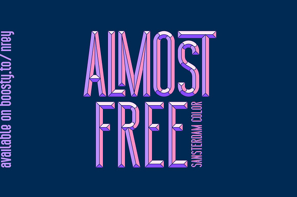 Sansterdam Color Font preview 8