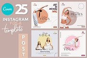 Canva instagram Yoga Template, a Social Media Template by illycreative (Thumbnail 1 of 5)