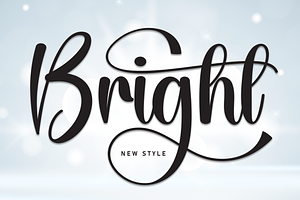 Bright Script Font