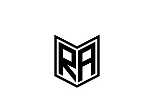 RA Logo Design Vector Template