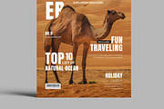 Travel Cover Magazine Template, a Magazine Template by MightyDesign (Thumbnail 5 of 8)