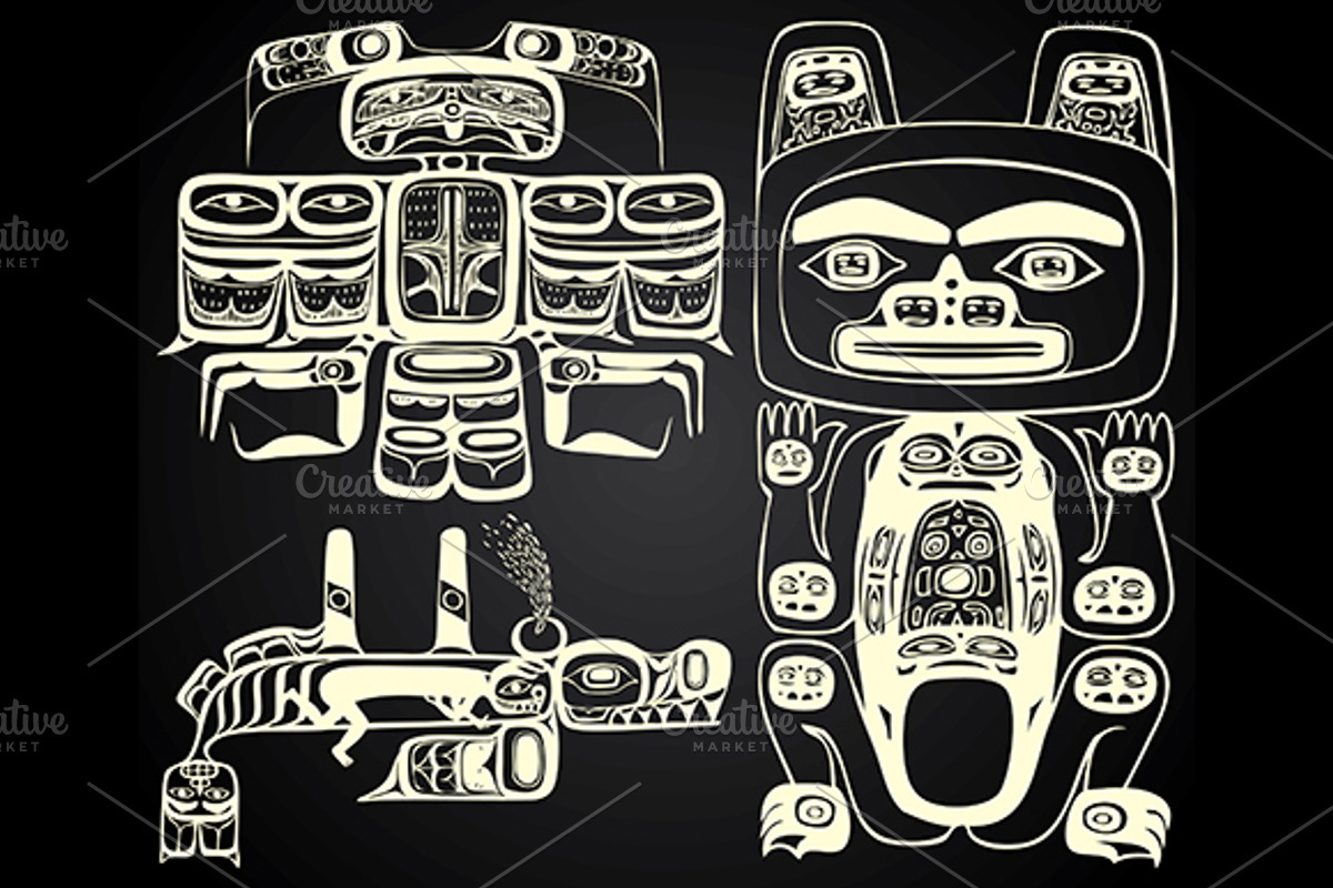 North America and Canada native art, an Illustration by Stanislav Kharchevskyi (Photo 5 of 9)