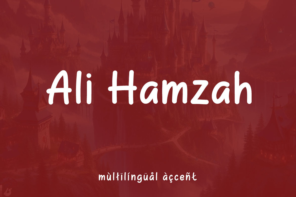 Ali Hamzah - Multilingual Font, a Sans Serif Font by Mightyfire (Photo 1 of 5)