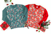 Merry Christmas. Seamless patterns, a Pattern Graphic by Nadia Grapes (Thumbnail 5 of 7)