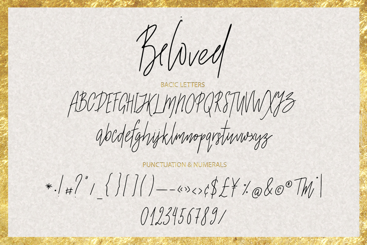 Beloved signature duo font. preview 8