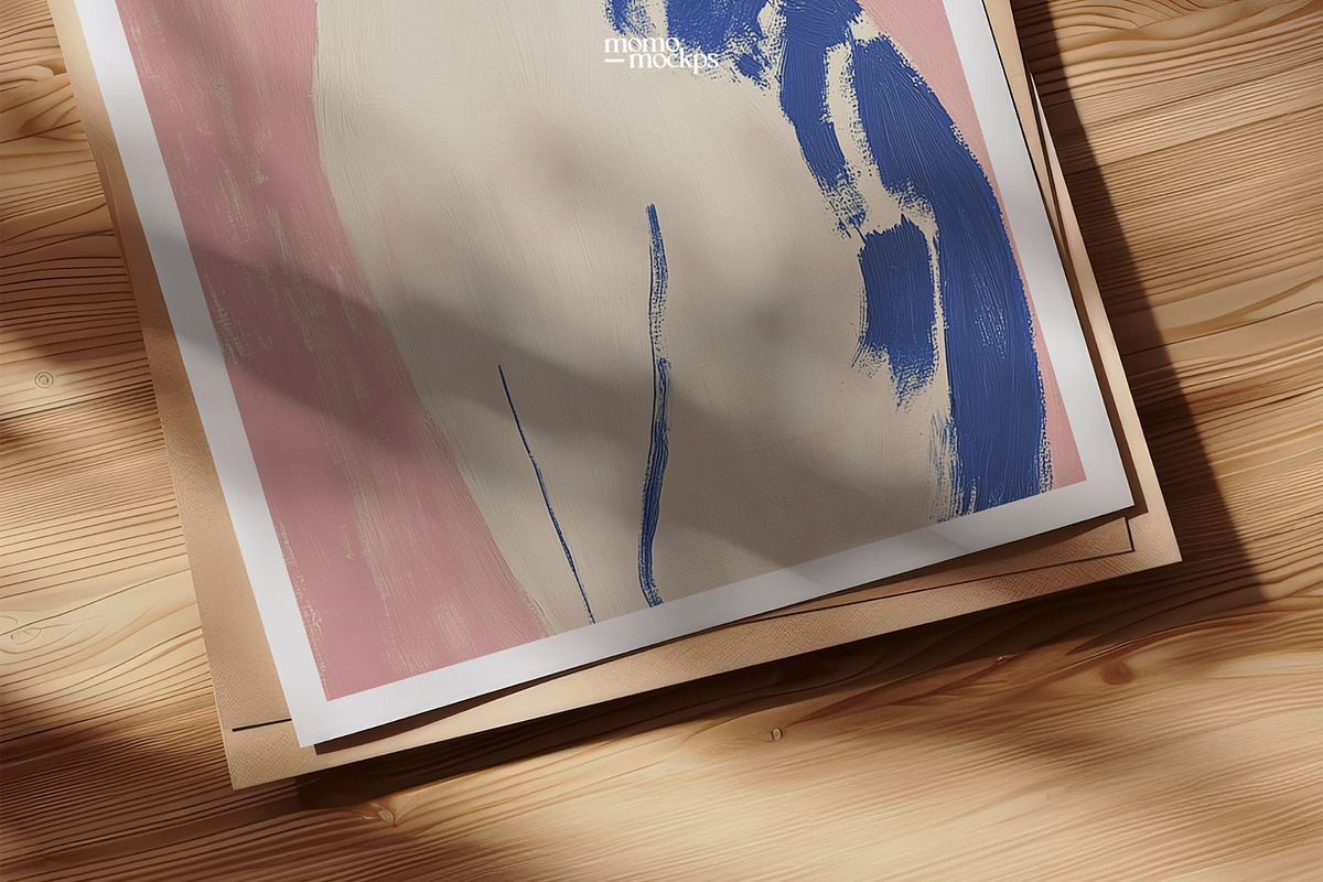 Close-Up Paper/Poster Mockup PSD, a Household Mockup by momomockps (Photo 6 of 10)