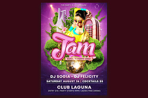 Summer Jam, a Flyer Template by Art and Flyers