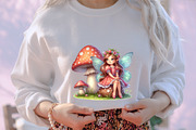 Watercolor Fairy Clipart, an Illustration by designcity5 (Thumbnail 4 of 5)