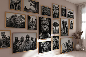 The Soul of Africa Wall Art Set, an Illustration by PrintablesByFranklyn