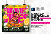 Summer Vibes Party Flyer Template, a Flyer Template by Shajib Shikder (Thumbnail 1 of 2)