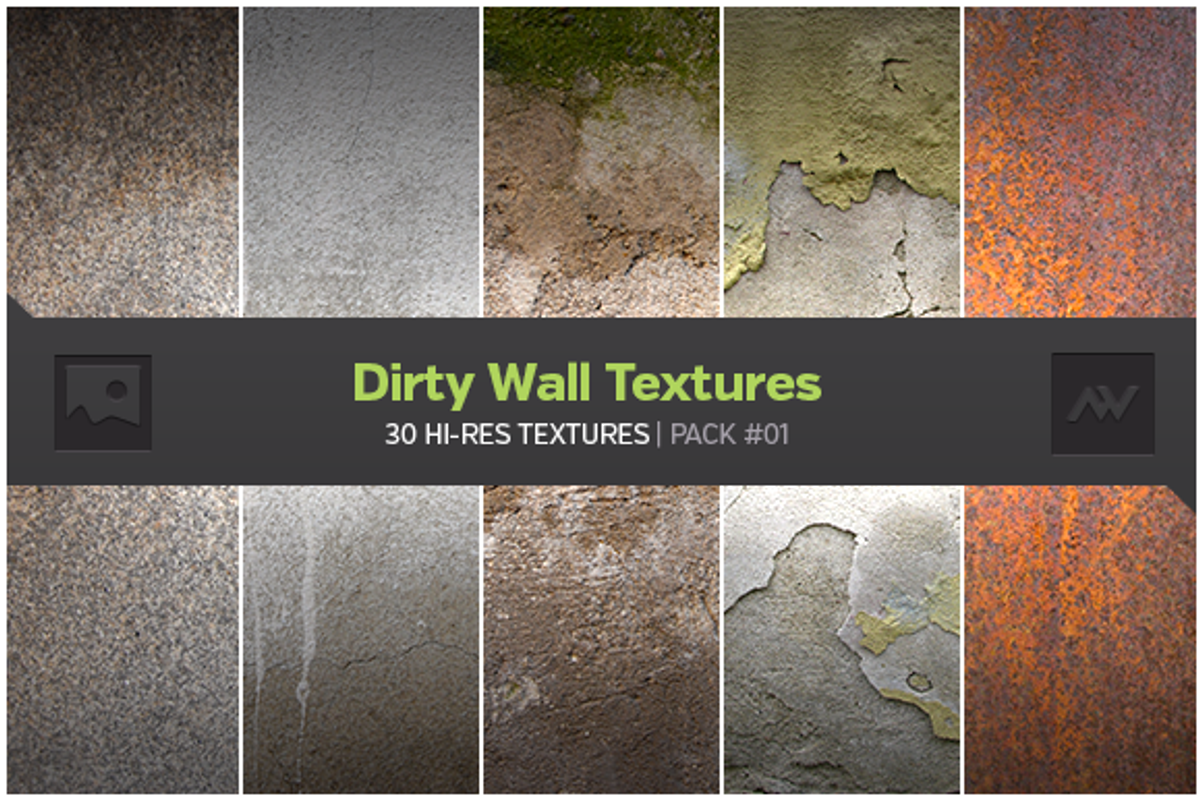 30 Dirty Wall Textures