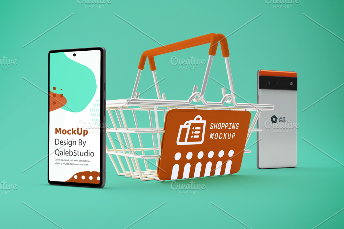 Pixel 6 Shopping Mockup, an Android Mockup by Qaleb Studio (Photo 6 of 13)