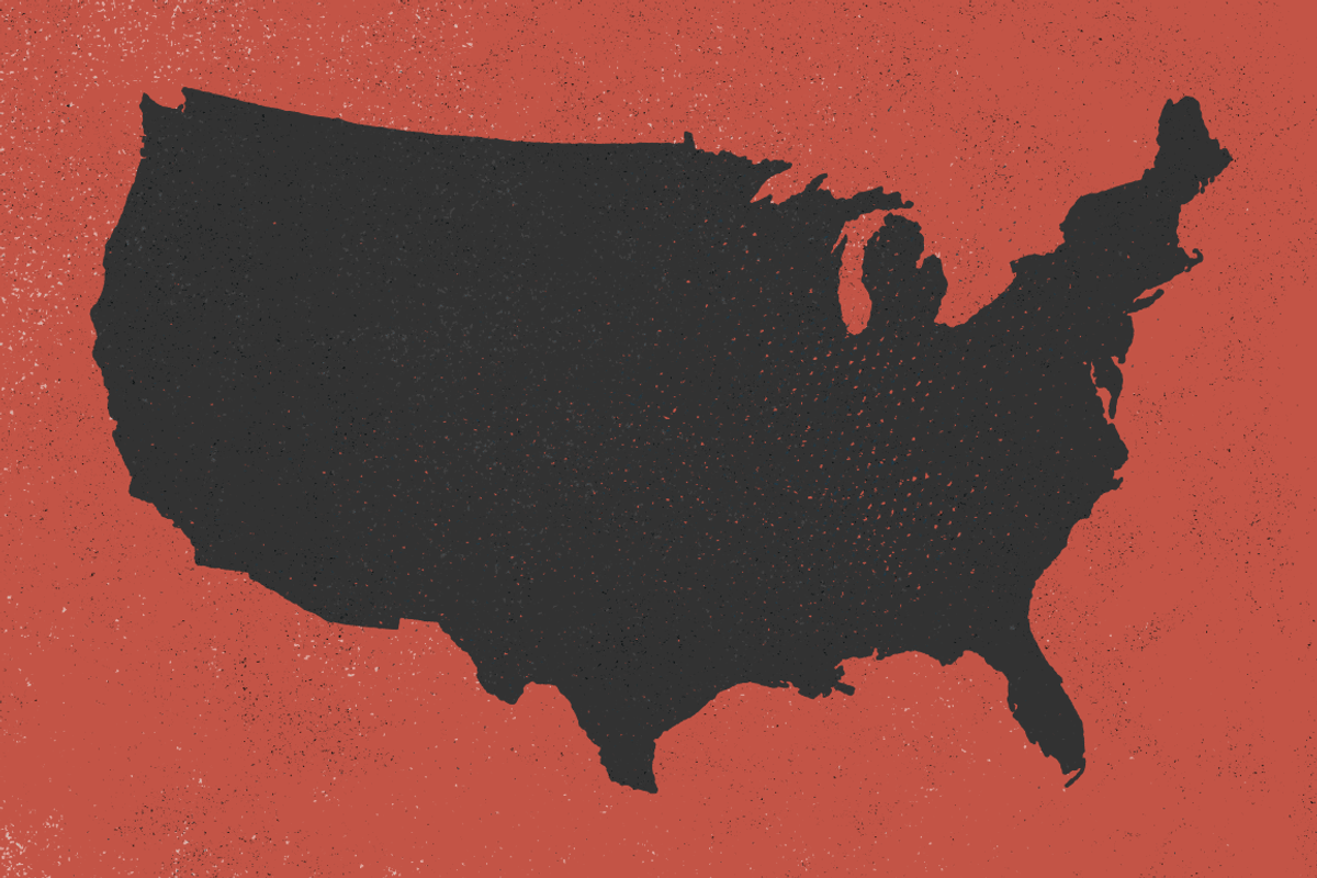 U.S. Map - Hand Illustrated preview 3