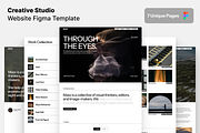 Creative Studio Figma Template, an UI Kit Template by Rozepaars Design (Thumbnail 1 of 2)