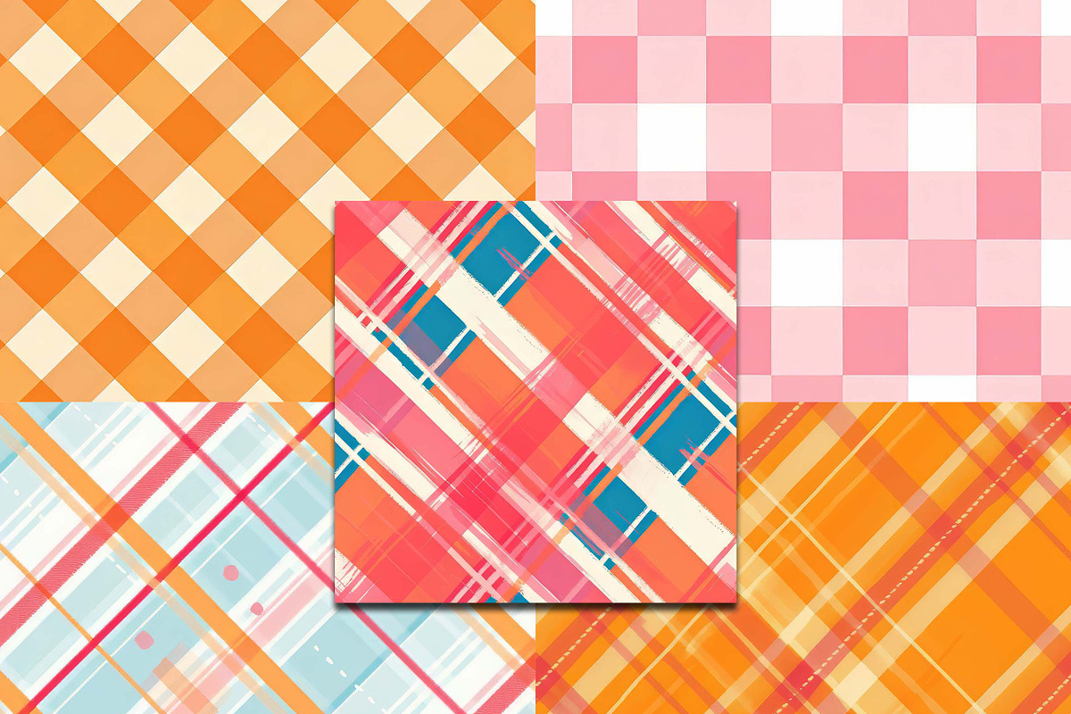 Plaid Digital Repeat Pattern, a Pattern Graphic by BusyDaydesign (Photo 6 of 9)
