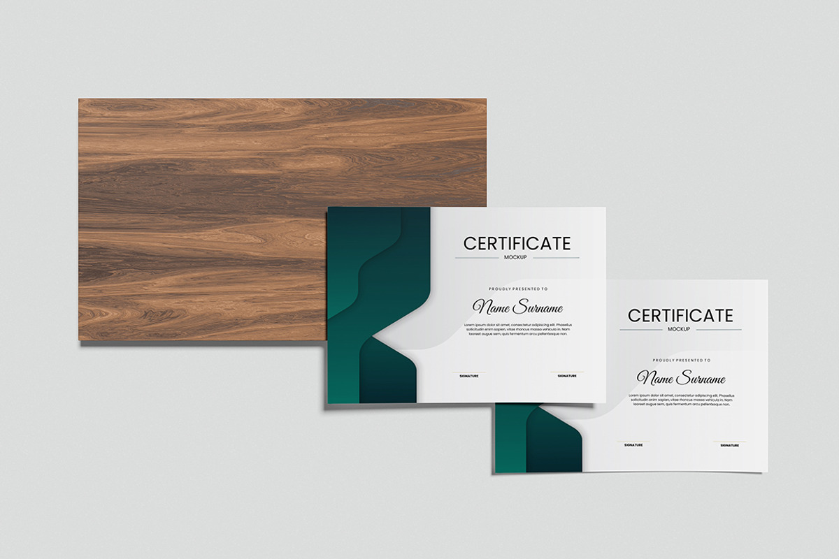 Certificate Mockup, an Advertising Mockup by Twins_studio926 (Photo 3 of 5)