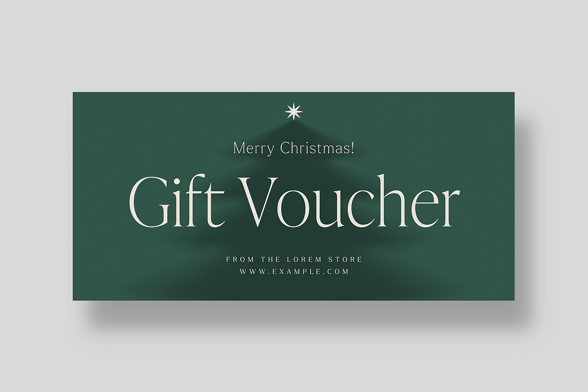 Christmas Gift Voucher Template, a Stationery Template by BrandPacks (Photo 3 of 5)