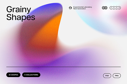Chroma Gradient Shapes Collection, a Texture Graphic by pixelbuddha.net