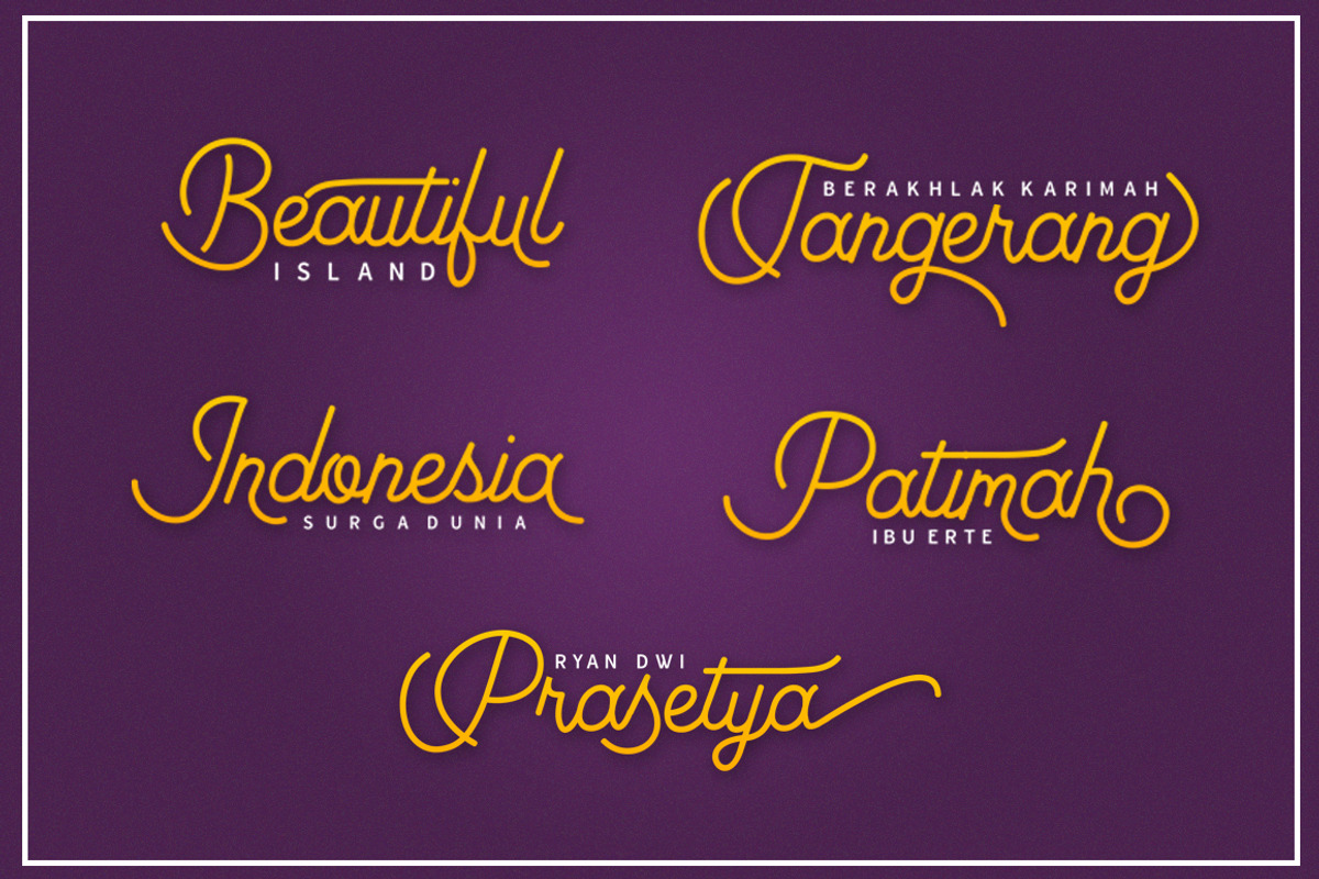 Nadhin Script & Sans preview 3