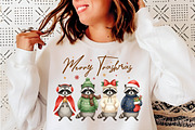 Merry Trashmas Raccoon Christmas PNG, an Illustration by SinaCreation (Thumbnail 4 of 7)