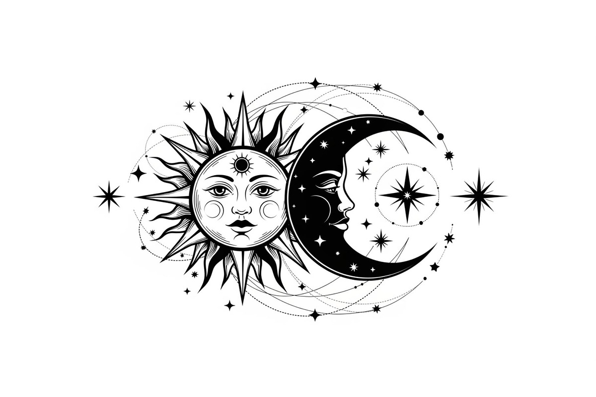 Sun Moon Celestial Mandala Bundle, an Illustration by Gaye Art (Photo 2 of 31)