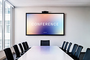 Meeting Room Screen Mockup, an Advertising Mockup by Design Squad (Thumbnail 2 of 3)