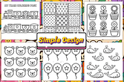 Comfy Patterns Bold Easy Coloring, a Pattern Graphic by Coco Bloom (Thumbnail 3 of 4)