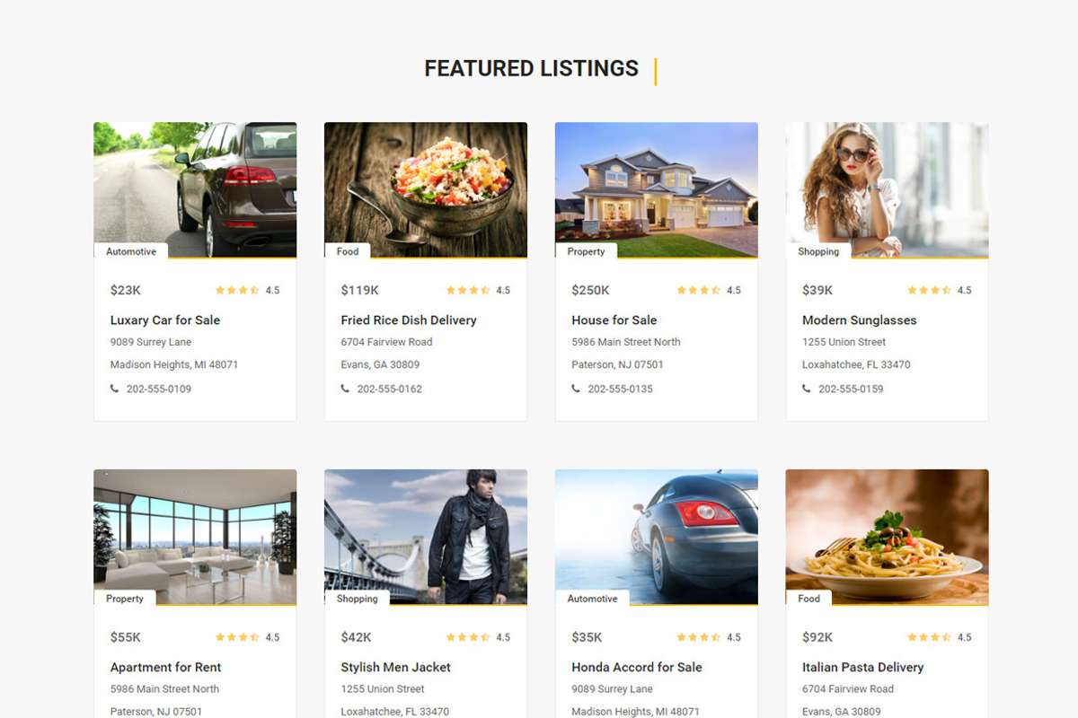 Template For Listing, Directory, Job, a Websites & App Template by oLanding (Photo 5 of 5)