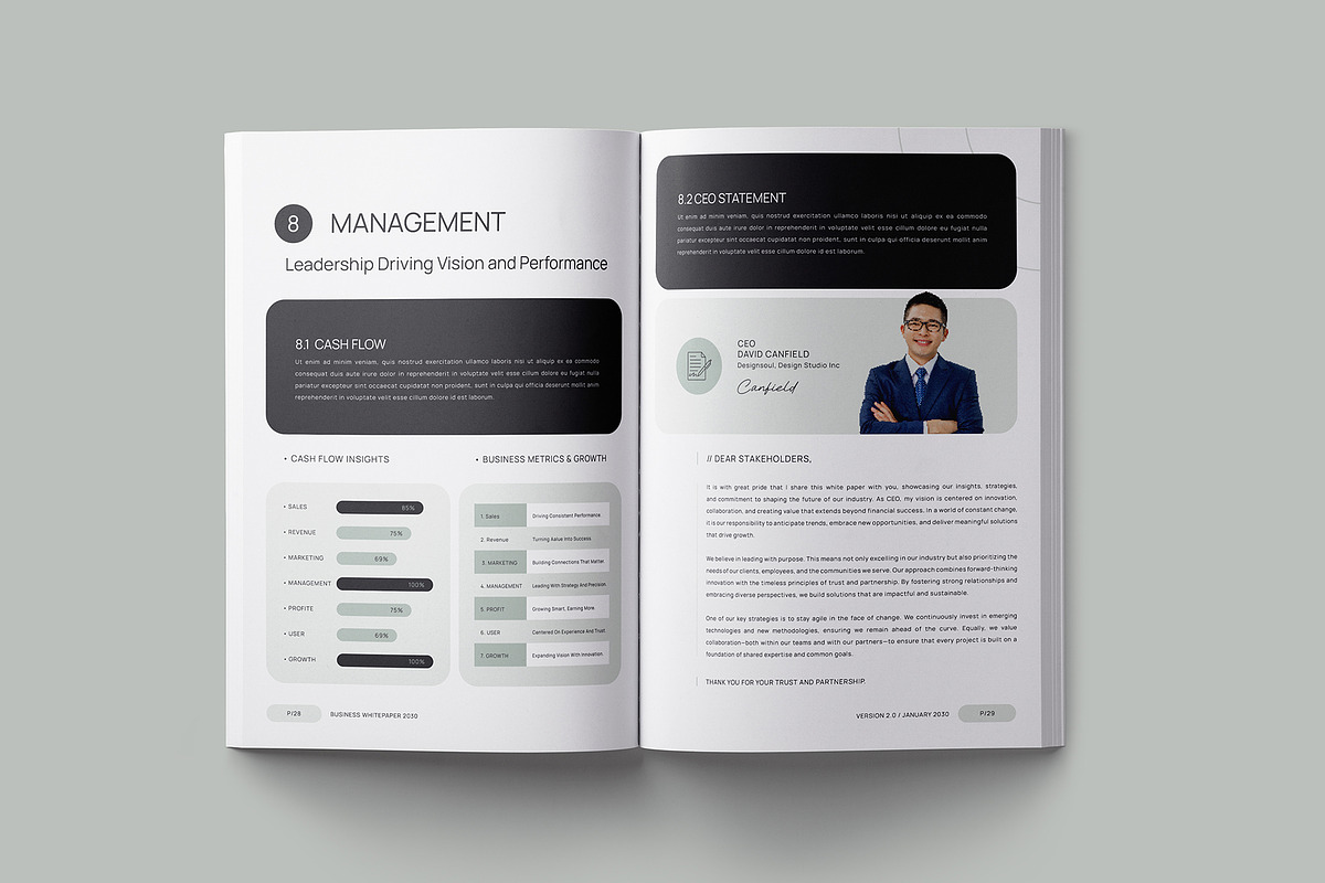 Modern White Paper Template, a Brochure Template by Designsoul14 (Photo 14 of 17)
