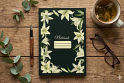 Lily Flowers Notebook Covers, a Stationery Template by L- design studio (Thumbnail 2 of 5)