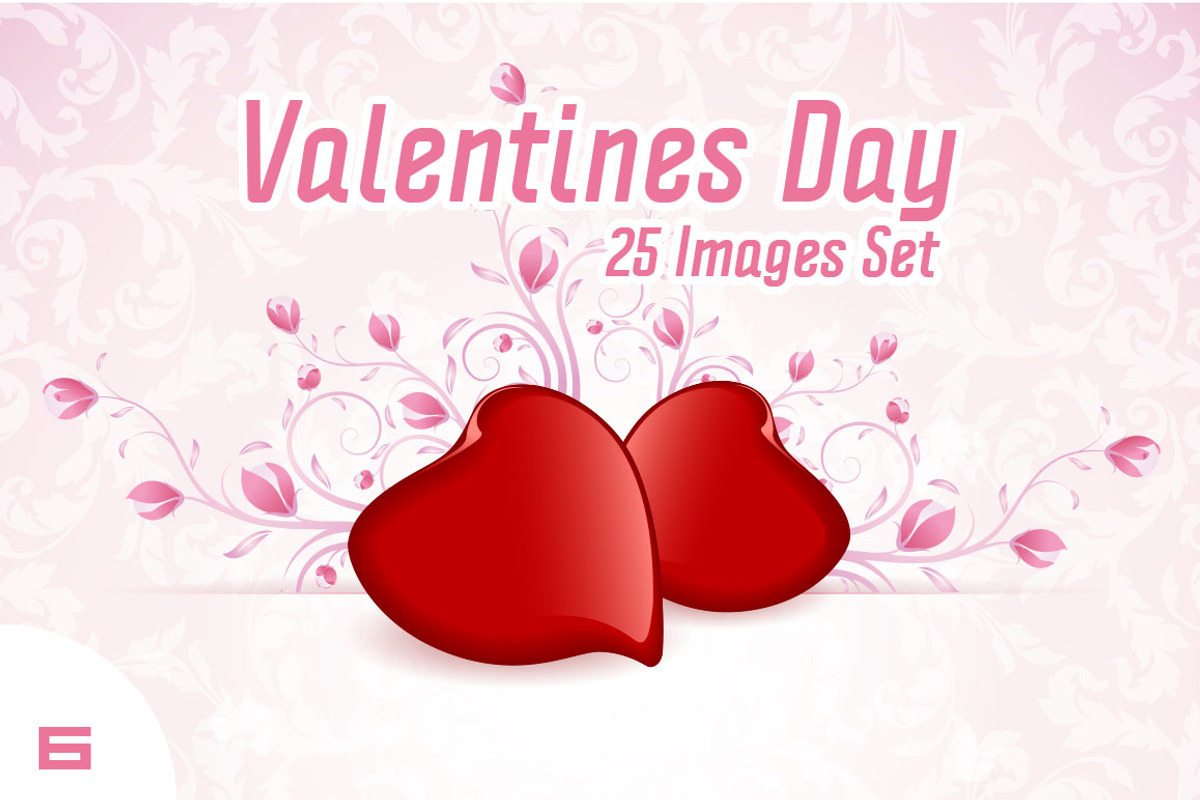 Set of Valentine's Day Images, a Decorative Illustration by PictureInStock (Photo 1 of 2)