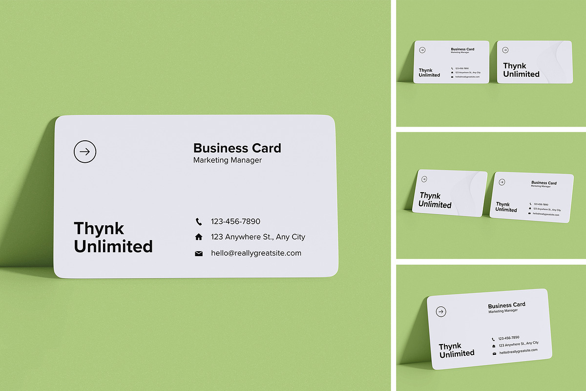Business Card Mockup, an Advertising Mockup by HanaSaka_Studio (Photo 1 of 5)